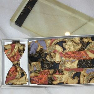 Men Formal Cravat Party Ascot Cummerbund Bow Tie